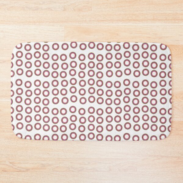 Item preview, Rainbow Circle Pattern on White Background Small Sized Repeating Pattern designed and sold by Nicolette Olivier.