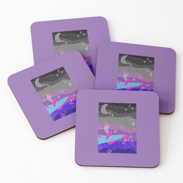Artikelvorschau, BI / ACE-Flaggen zeichnen Mond und Teich entworfen und verkauft von hues-of-purple // Izzy/Isabel.