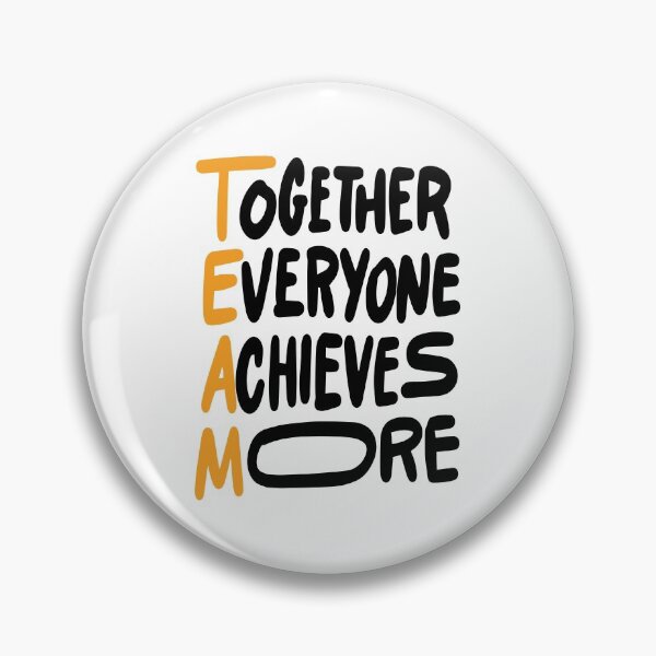 Item preview, Team Together Everyone Achieves More Inspirational Quotes designed and sold by ProjectX23.