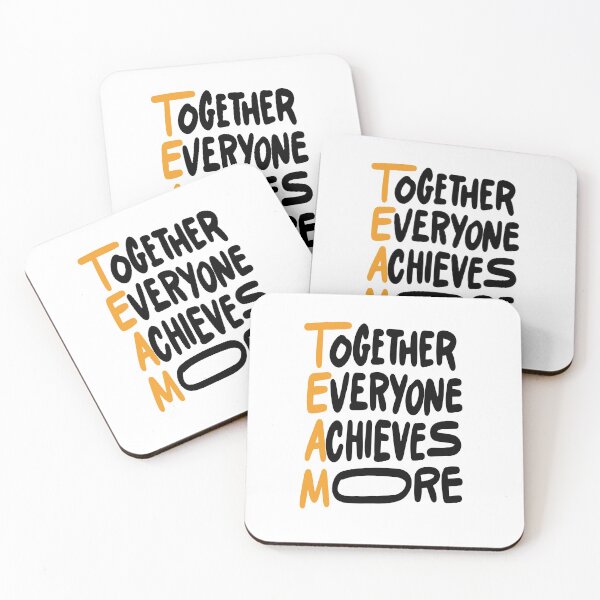 Item preview, Team Together Everyone Achieves More Inspirational Quotes designed and sold by ProjectX23.