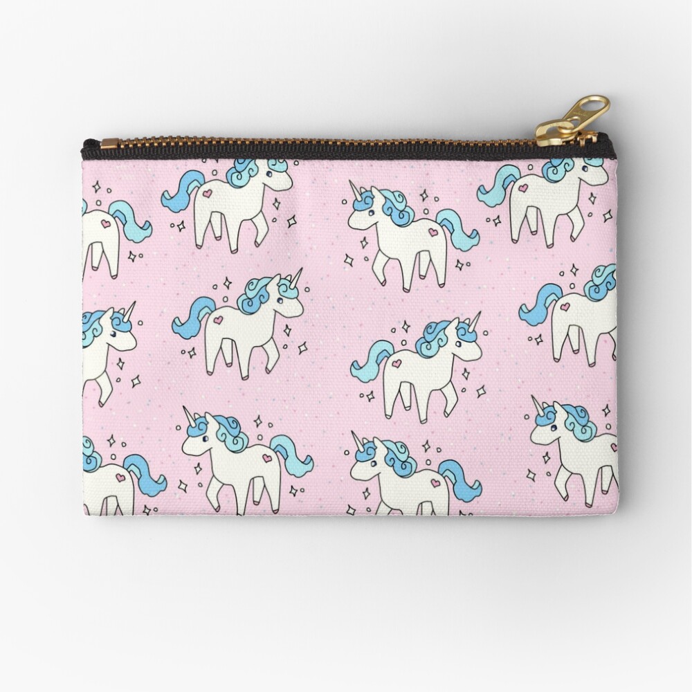 Unicorn Scatter Pattern Zipper Pouch