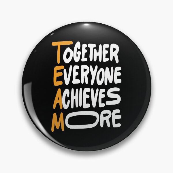 Item preview, Team Together Everyone Achieves More Inspirational Quotes designed and sold by ProjectX23.