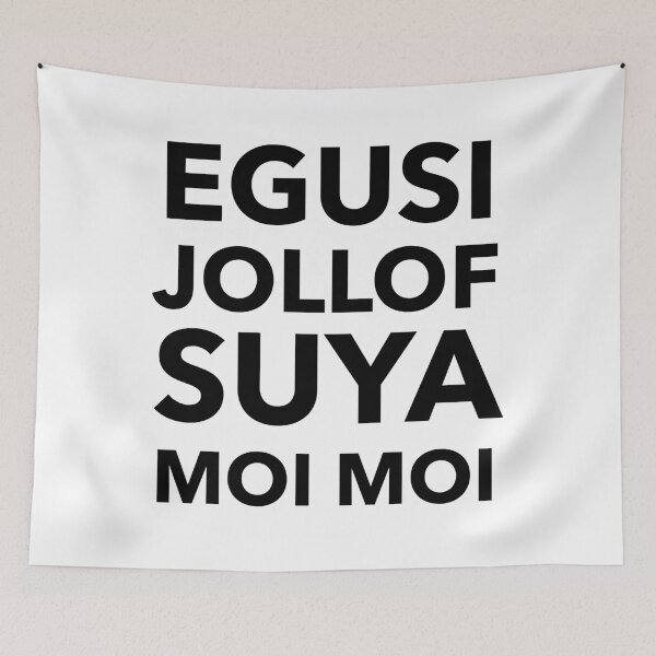 Item preview, Nigerian Food Egusi Jollof Suya Moi Moi designed and sold by sourceoflife.