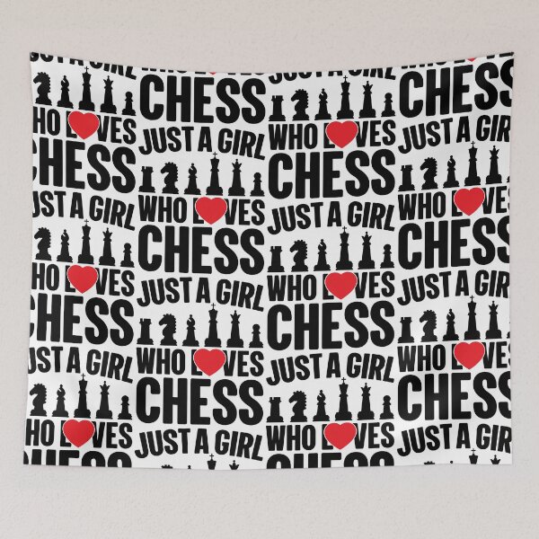 Item preview, Just A Girl Who Loves Chess designed and sold by GravitiTees.