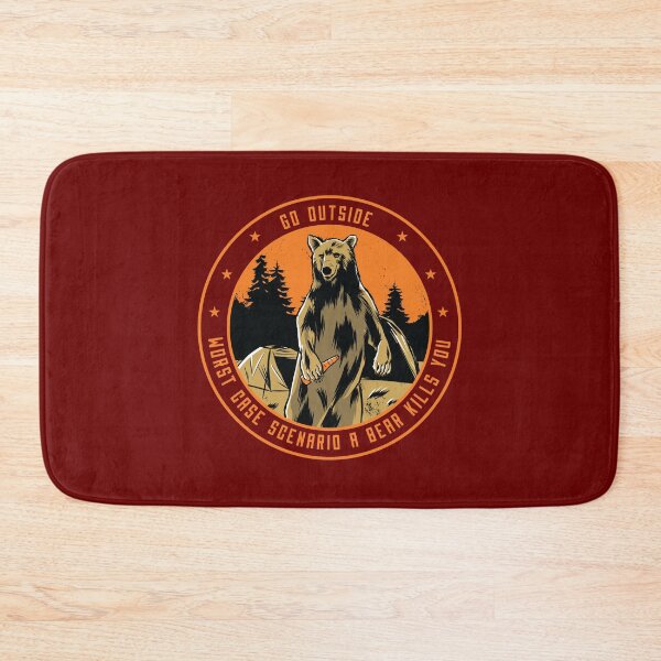 Item preview, Go outside cool grizzly bear designed and sold by Piztees.