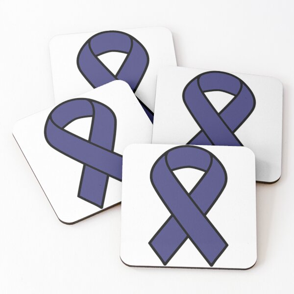 Item preview, Awareness Ribbon - navy blue designed and sold by Noon-Stickers.