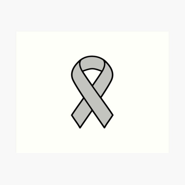 Black Mourning Ribbon | Framed Art Print