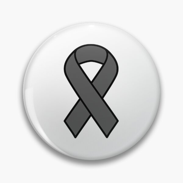 Item preview, Awareness Ribbon - dark gray designed and sold by Noon-Stickers.