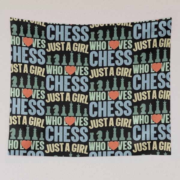 Item preview, Just A Girl Who Loves Chess Master designed and sold by GravitiTees.