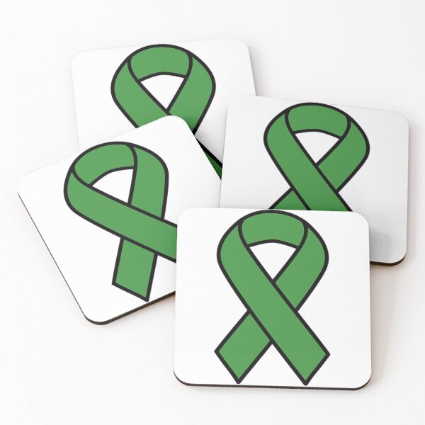 Item preview, Awareness Ribbon - forest green designed and sold by Noon-Stickers.