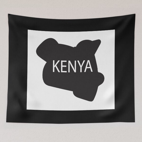 Item preview, An illustrative depiction of the map of Kenya. designed and sold by Jurie Maree.