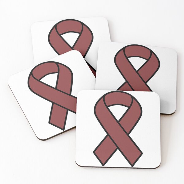 Item preview, Awareness Ribbon - burgundy designed and sold by Noon-Stickers.
