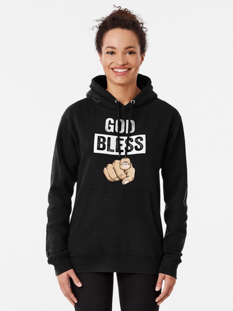 GOD BLESS YOU HOODIE BLACKパーカー - パーカー