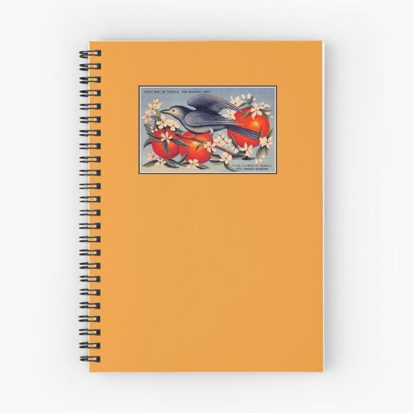 Item preview, Vintage mockingbird Florida state bird, state flower orange blossom designed and sold by aapshop.
