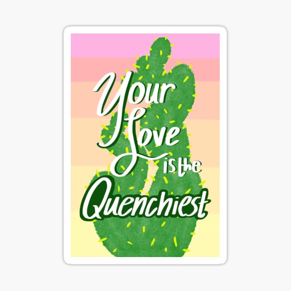 Avatar the Last Airbender Cactus Juice Valentine Sticker