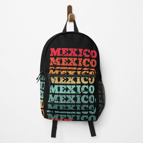 Item preview, Mexico - repeated retro vintage sunset colors with a distressed design effect designed and sold by Rhu Creations.