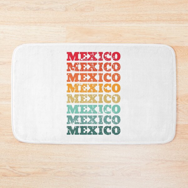 Item preview, Mexico - repeated retro vintage sunset colors with a distressed design effect designed and sold by Rhu Creations.