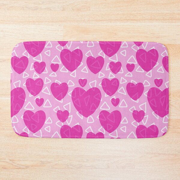 Item preview, Magenta Hearts and Triangles Pink Valentine Pattern Design designed and sold by NancyMerkle.