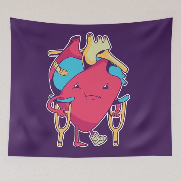 Item preview, Funny Kawaii Broken Heart designed and sold by SLAG-Creative.