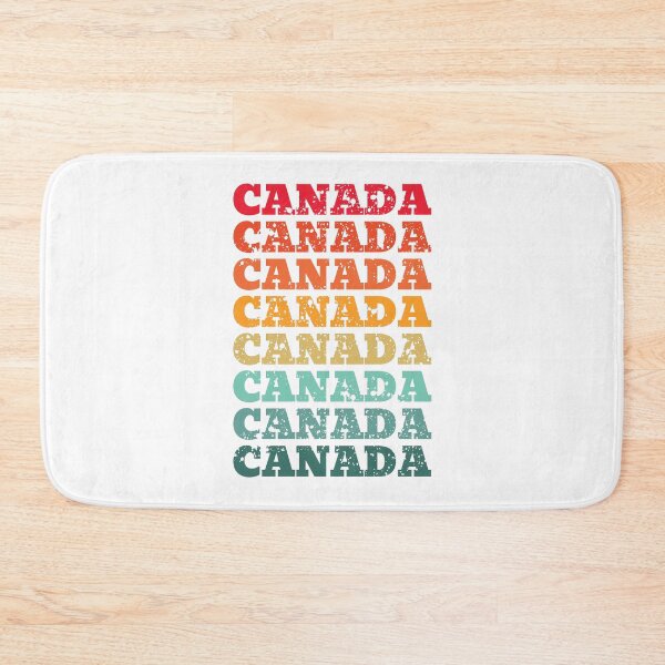 Item preview, Canada - repeated retro vintage sunset colors with a distressed design effect designed and sold by Rhu Creations.