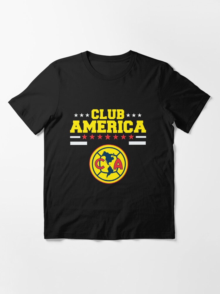 Club America Jersey Las Aguilas Black & Yellow Retro Soccer 