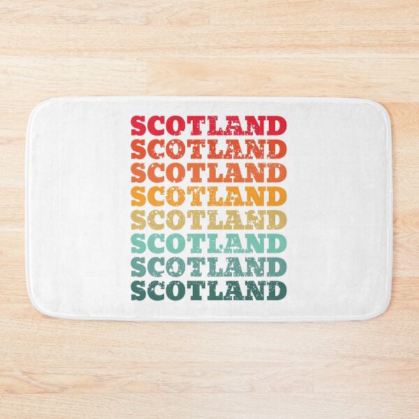 Item preview, Scotland - repeated retro vintage sunset colors with a distressed design effect designed and sold by Rhu Creations.