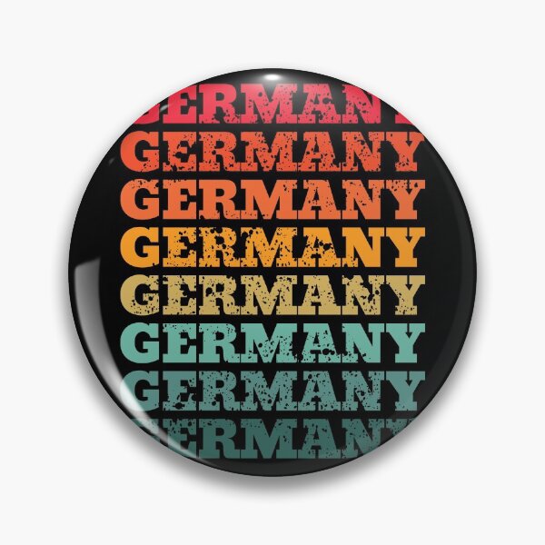 Item preview, Germany - repeated retro vintage sunset colors with a distressed design effect designed and sold by Rhu Creations.