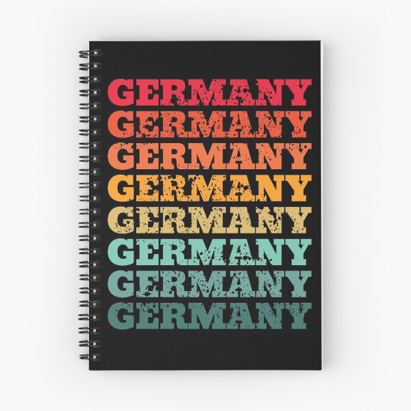 Item preview, Germany - repeated retro vintage sunset colors with a distressed design effect designed and sold by Rhu Creations.