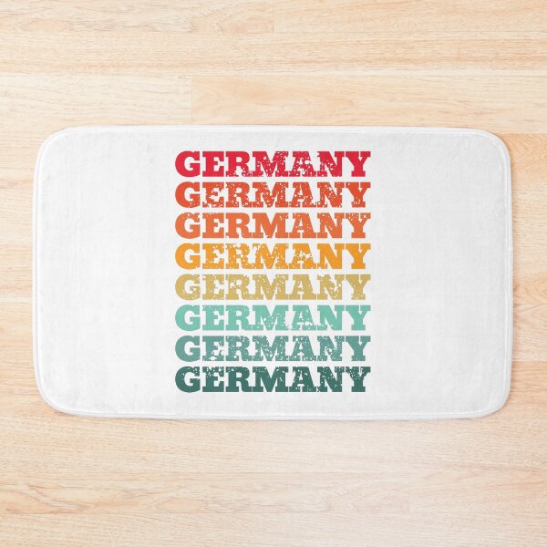 Item preview, Germany - repeated retro vintage sunset colors with a distressed design effect designed and sold by Rhu Creations.