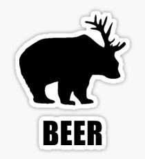 Beer Bear Sticker