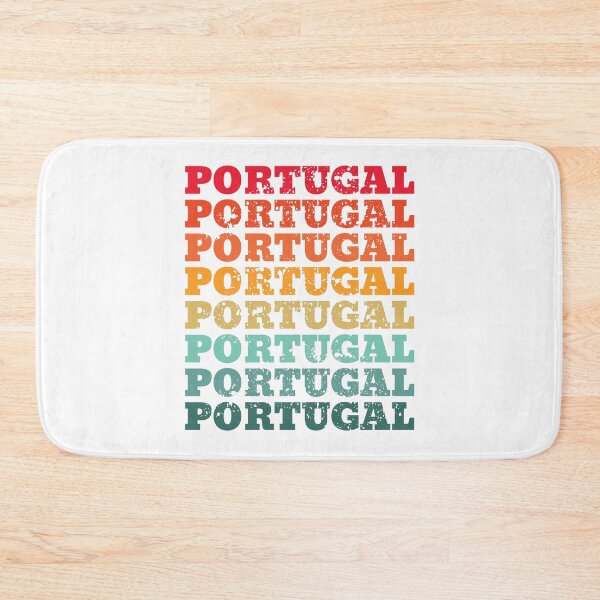Item preview, Portugal - repeated retro vintage sunset colors with a distressed design effect designed and sold by Rhu Creations.