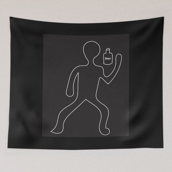 Item preview, Victim outline with a beer bottle. designed and sold by Jurie Maree.