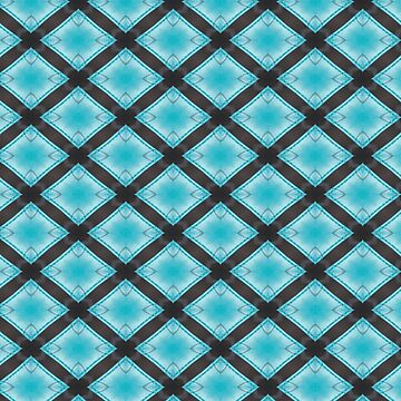 Artwork thumbnail, Teal and Black Diamonds by RosieRiggs