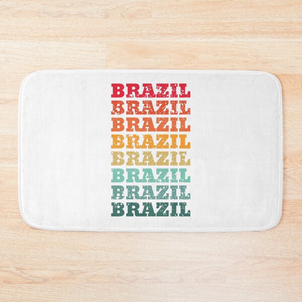 Item preview, Brazil - repeated retro vintage sunset colors with a distressed design effect designed and sold by Rhu Creations.
