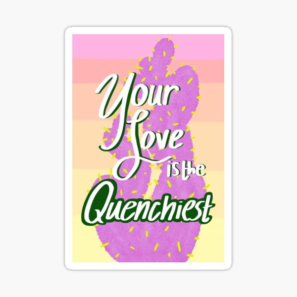 Avatar the Last Airbender Cactus Juice Love Note Sticker