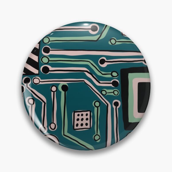 Item preview, Teal and Pink PCB designed and sold by Hodgepodge Bricolage.