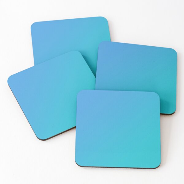 Item preview, summer beach colours teal blue turquise slanted gradient designed and sold by Images by Chris de Blank.