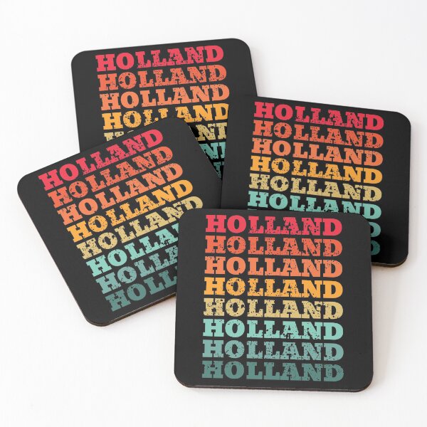 Item preview, Holland - repeated retro vintage sunset colors with a distressed design effect designed and sold by Rhu Creations.