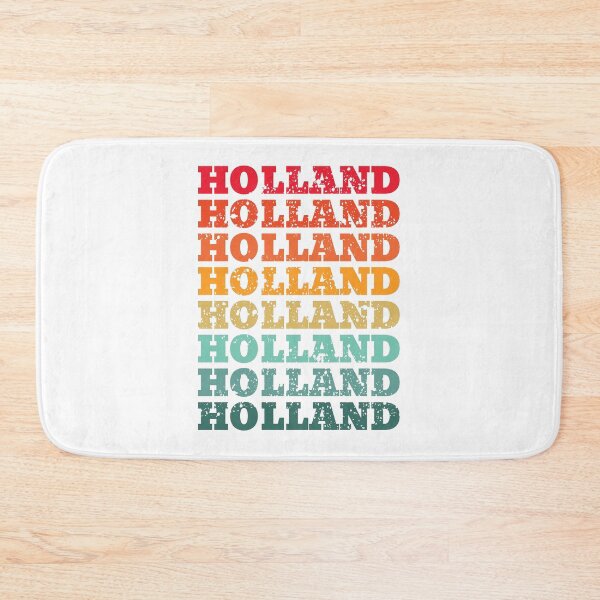Item preview, Holland - repeated retro vintage sunset colors with a distressed design effect designed and sold by Rhu Creations.