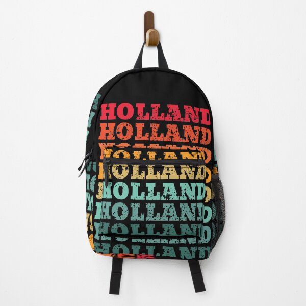 Item preview, Holland - repeated retro vintage sunset colors with a distressed design effect designed and sold by Rhu Creations.