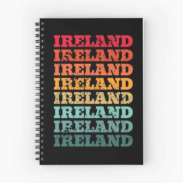 Item preview, Ireland - repeated retro vintage sunset colors with a distressed design effect designed and sold by Rhu Creations.