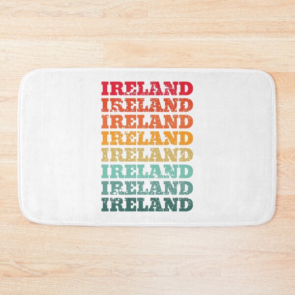 Item preview, Ireland - repeated retro vintage sunset colors with a distressed design effect designed and sold by Rhu Creations.