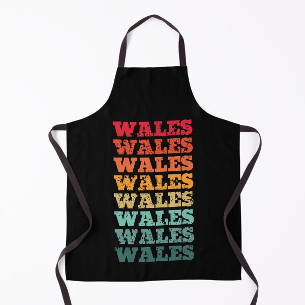 Item preview, Wales - repeated retro vintage sunset colors with a distressed design effect designed and sold by Rhu Creations.