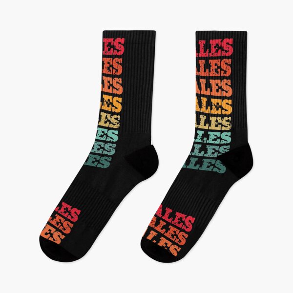 Item preview, Wales - repeated retro vintage sunset colors with a distressed design effect designed and sold by Rhu Creations.