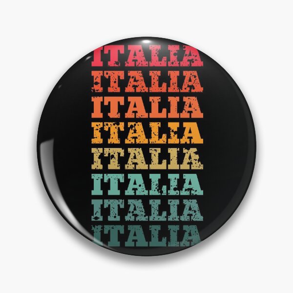 Item preview, Italia Italy - repeated retro vintage sunset colors with a distressed design effect designed and sold by Rhu Creations.
