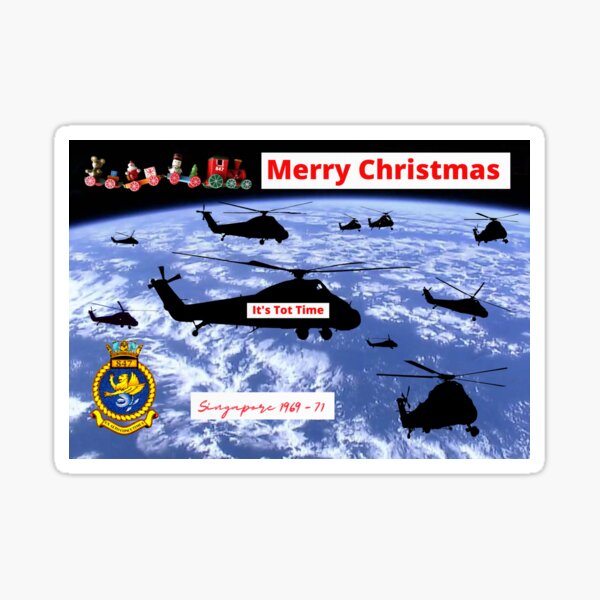 "847 Christmas Greetings Card Singapore 19691971" Sticker for Sale by