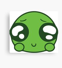 Cute Green Blob Canvas Print