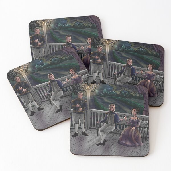 Seamus Fitzwilliam and Grace Baxter meet Coasters (Set of 4)
