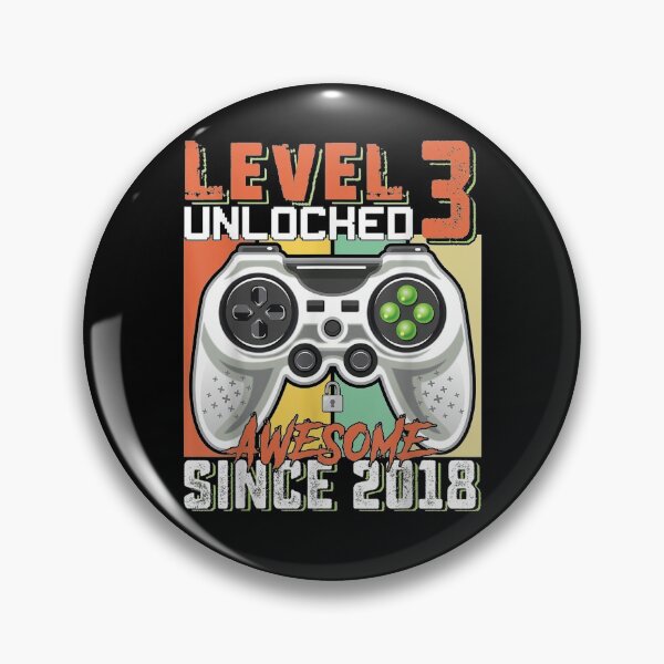 Item preview, Level 3 Unlocked Awesome Since 2018 3th Birthday Kids Gifts designed and sold by shirleyfinley.