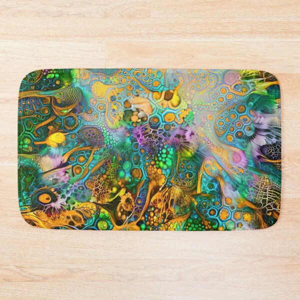 Item preview, Deepdream floral fractalize space abstraction designed and sold by blackhalt.